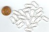 20 4x16mm Two Hole Spacer - Clear